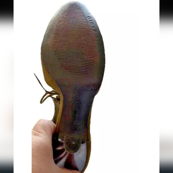 ANTONIO MELANI Tan Flats with Pointed Toe and Adjustable Ankle Strap - Picture 6 of 6